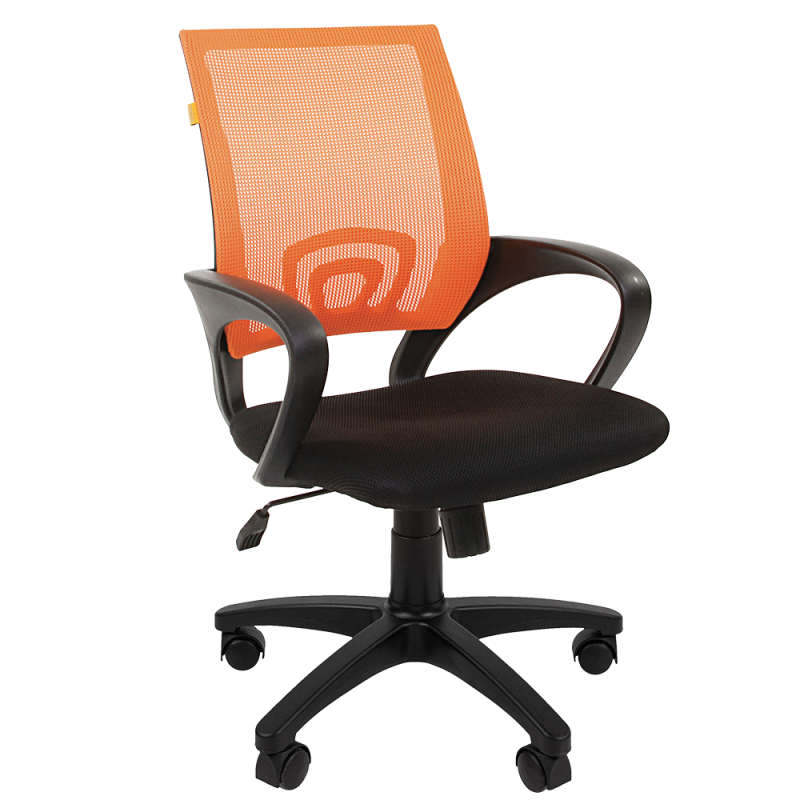 Кресло chairman 696 (черно-оранжевое) главное фото