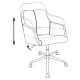 Кресло Бюрократ CH-380SL сапфировый Italia 17 крестовина металл хром. Фото товара с разных ракурсов.