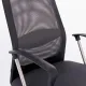 Кресло руководителя Flight R EX-541, хром, ткань TW, сетка, черное/серое. Фото товара с разных ракурсов.